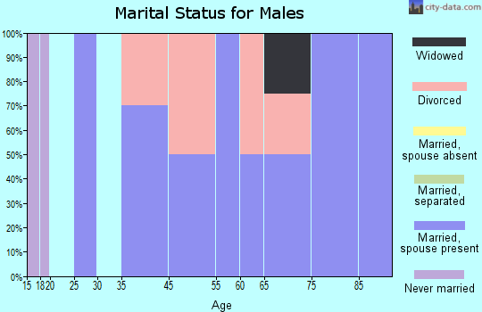 Promise City marital status for males
