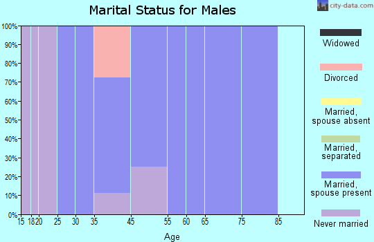 Rickardsville marital status for males
