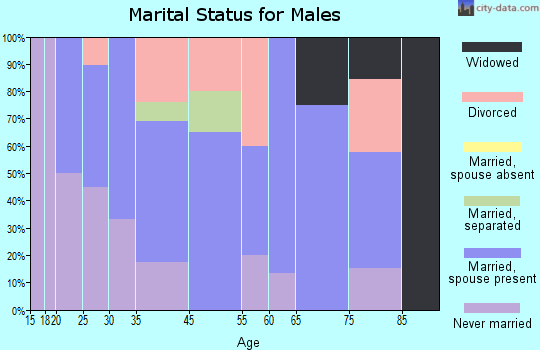 Salem marital status for males