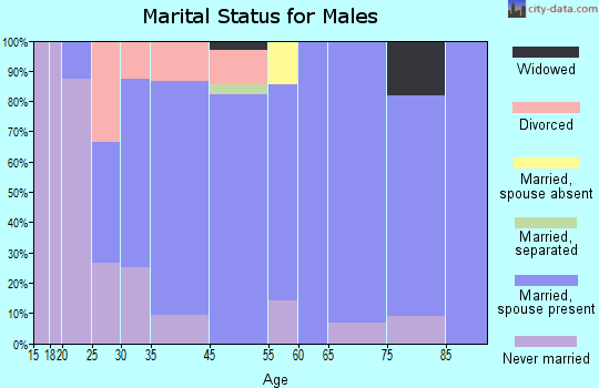 Schaller marital status for males
