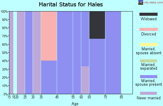 Sharpsburg marital status for males