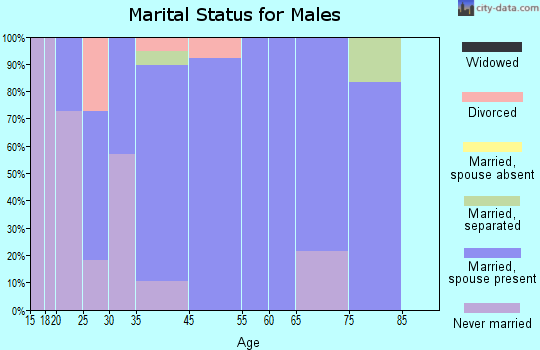 Sheldahl marital status for males