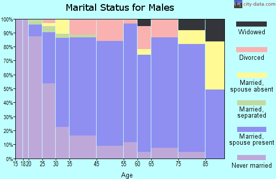 Shenandoah marital status for males