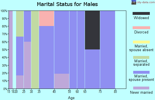 South English marital status for males