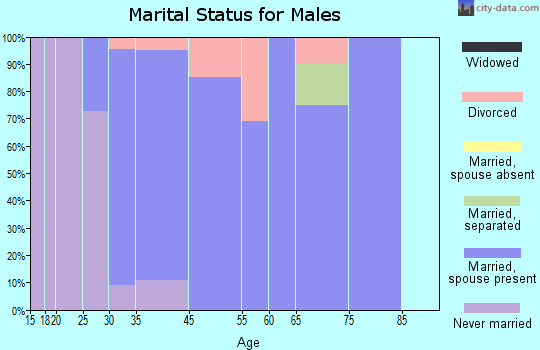 Swisher marital status for males