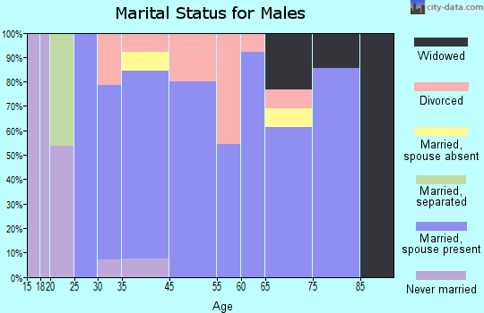 Union marital status for males