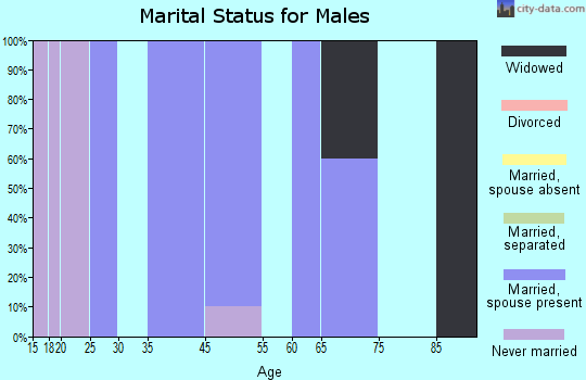 Unionville marital status for males