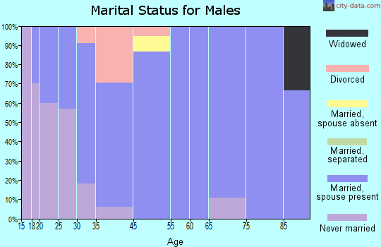 University Park marital status for males