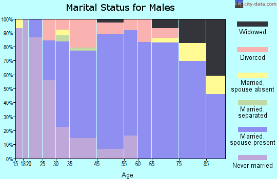 Waukon marital status for males
