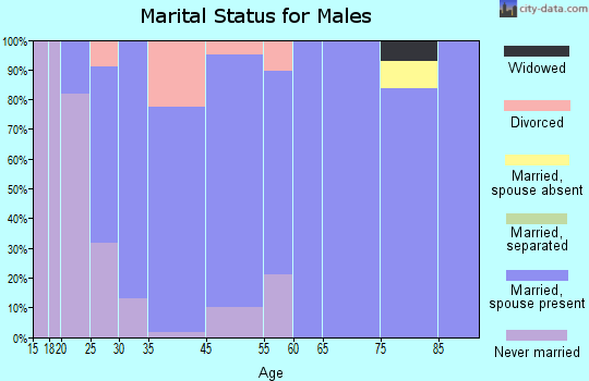 Wayland marital status for males