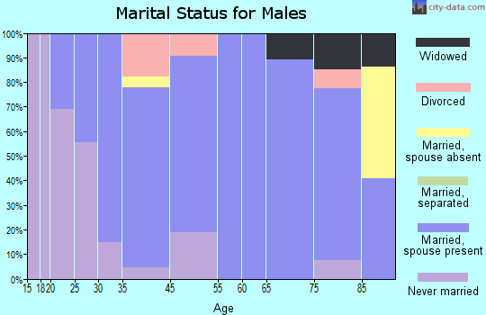 West Bend marital status for males
