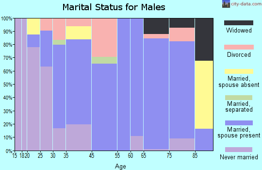 West Union marital status for males