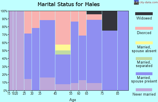 What Cheer marital status for males