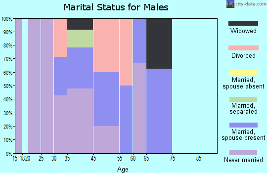 South Naknek marital status for males