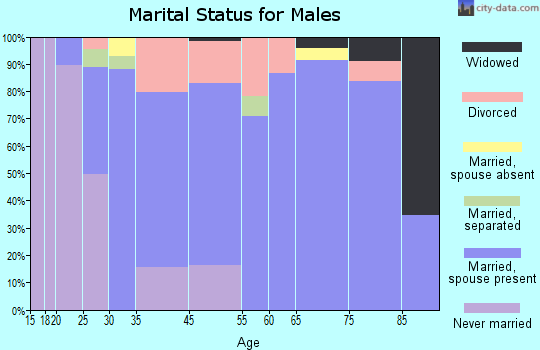Windsor Heights marital status for males