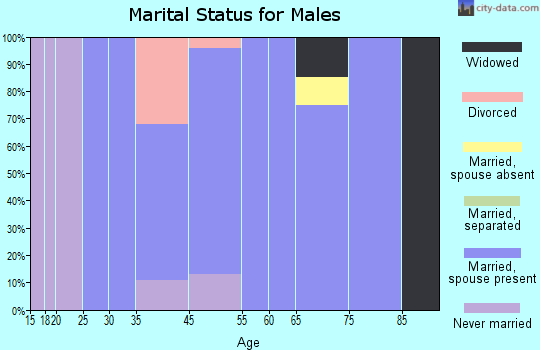 Worthington marital status for males