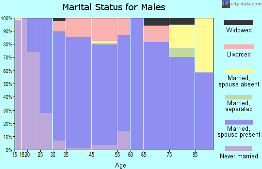 Andover marital status for males