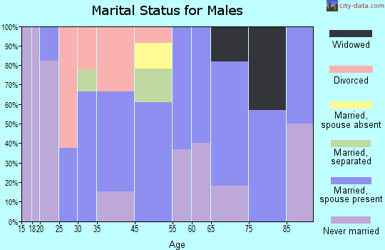 Arcadia marital status for males