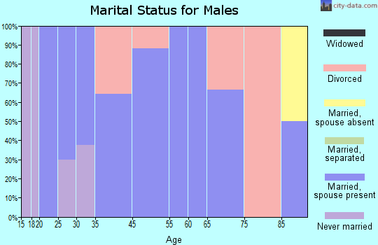 Atlanta marital status for males