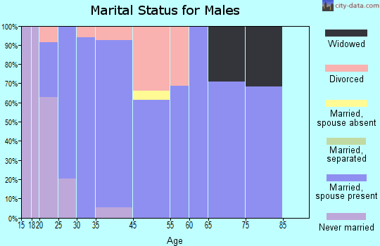 Auburn marital status for males