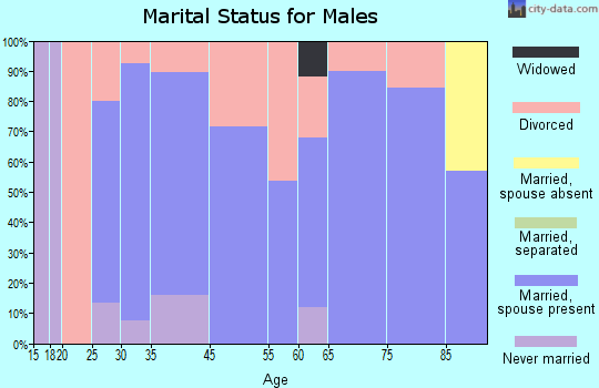 Bennington marital status for males