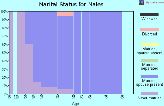 Bison marital status for males