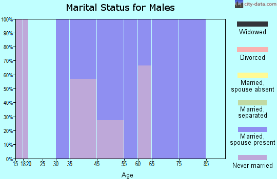 Elk Falls marital status for males