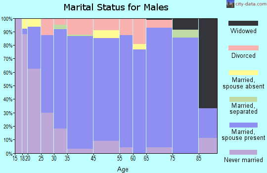 Elkhart marital status for males