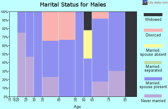 Fairview marital status for males