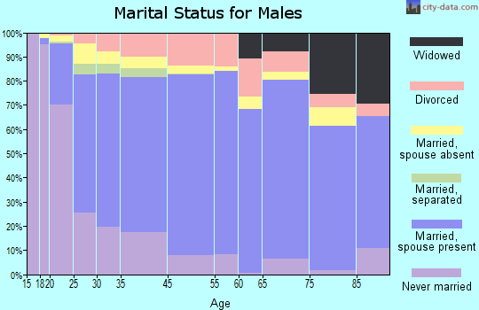 Garden City marital status for males
