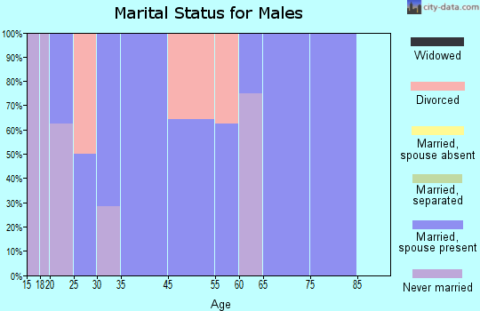 Geuda Springs marital status for males