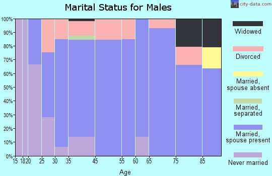 Hugoton marital status for males