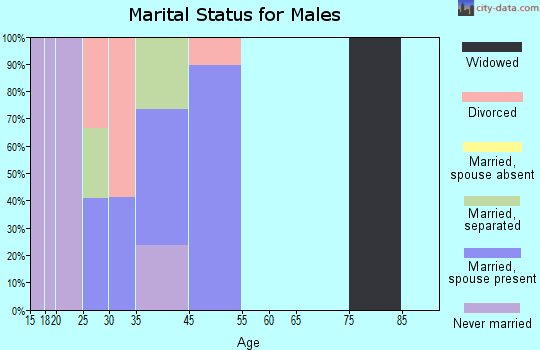 Two Rivers marital status for males