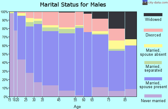 Junction City marital status for males