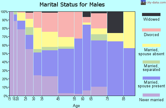 Lansing marital status for males