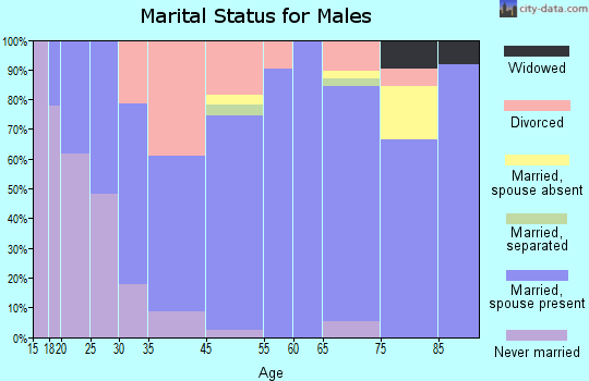 Lincoln Center marital status for males