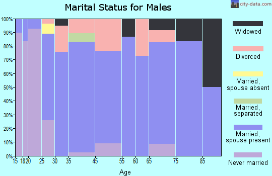 McLouth marital status for males