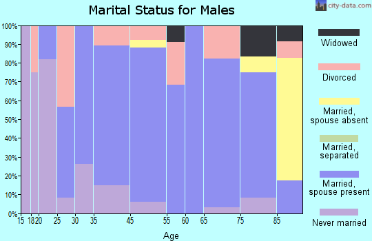 Madison marital status for males