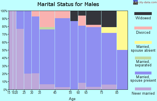 Medicine Lodge marital status for males