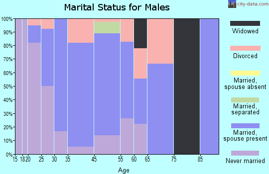 Meriden marital status for males