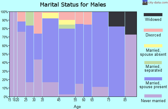 Mound City marital status for males