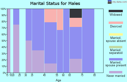 Willow Creek marital status for males