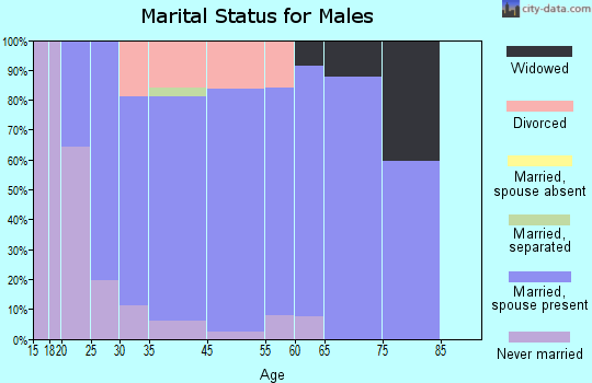 Park City marital status for males