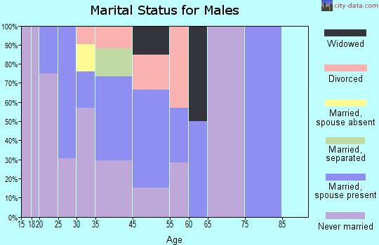 Ak-Chin Village marital status for males