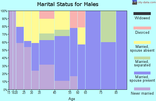 Ash Fork marital status for males