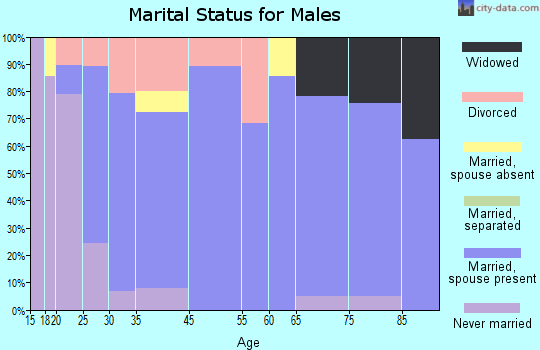 Troy marital status for males
