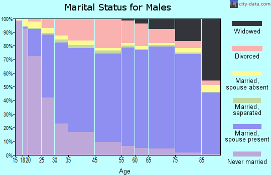 Wichita marital status for males