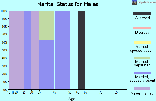 Bitter Springs marital status for males