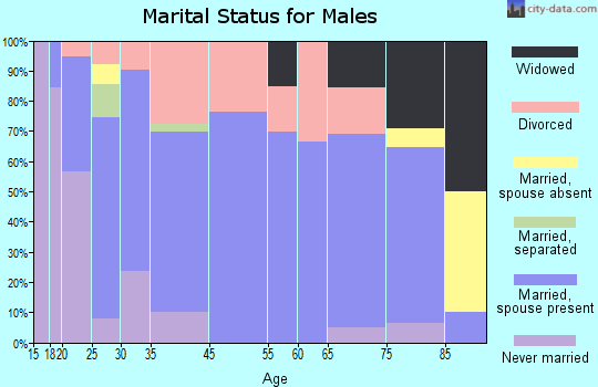 Auburn marital status for males