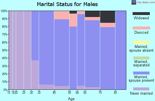 Barbourmeade marital status for males